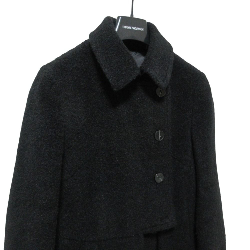 美品 EMPORIO ARMANI エンポリオアルマーニ ボア ステンカラーコート