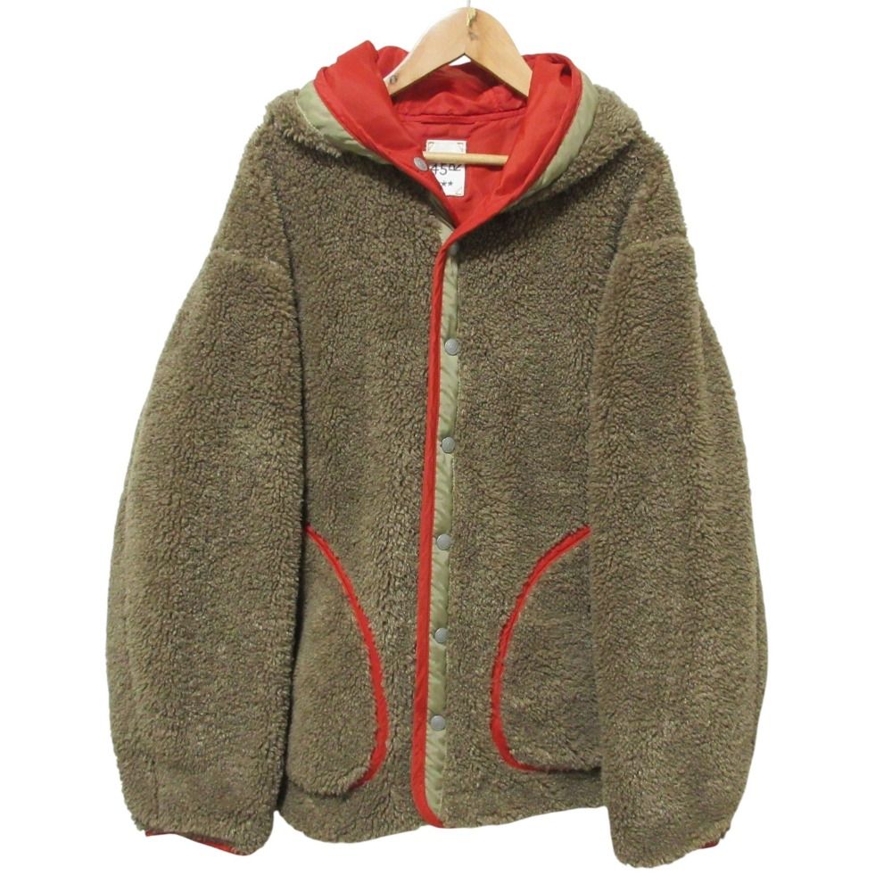 45 R フォーティファイブアール ナイロン×ボアの908ヨッティングパーカー 8101054 サイズ4 ブラウン オレンジ レディース 古着