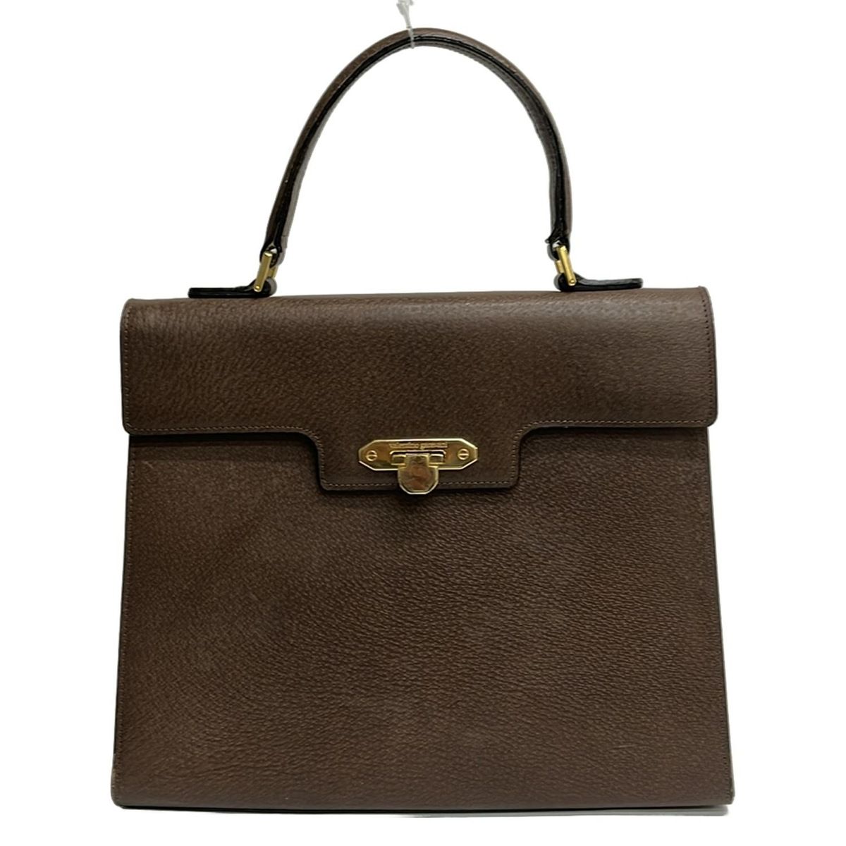 VALENTINOGARAVANI バレンチノガラバーニ ハンドバッグ - ダークブラウン レザー