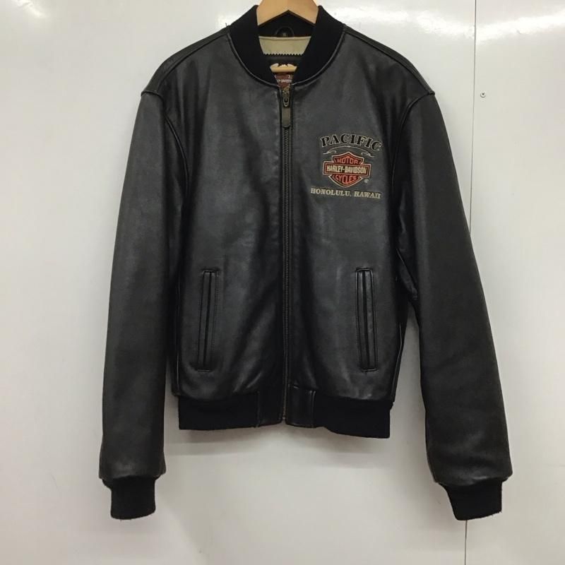 Harley-Davidson ハーレーダビッドソン ジャケット 上着 ジャンパー ブルゾン レザージャケット ジップアップジャケット アウター 古着