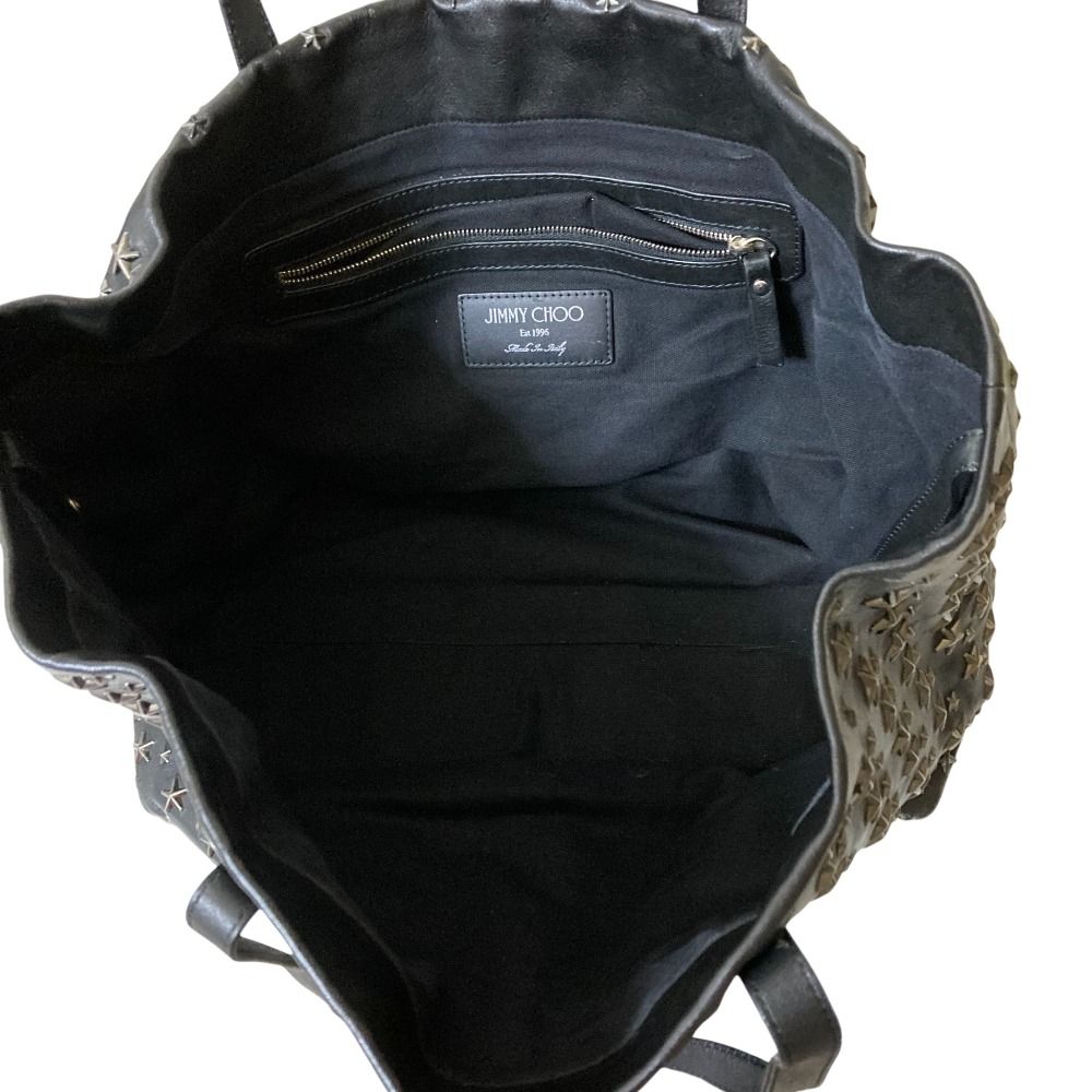 良品 JIMMY CHOO ジミーチュウ ピムリコ スタースタッズ レザー トート