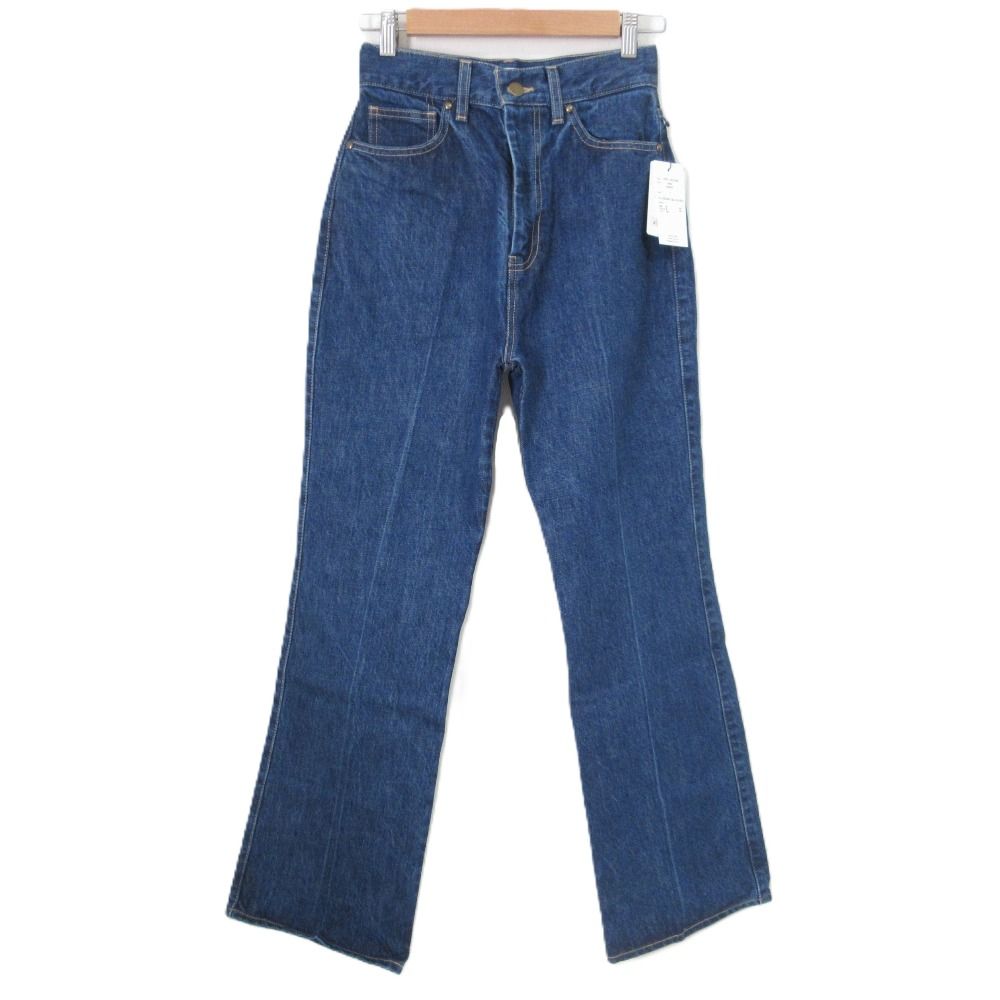 ♥ 25 SS yori ヨリ ブーツカットデニム パンツ ジーンズ YR 22-25127 AW サイズ1 インディゴ レディース 古着
