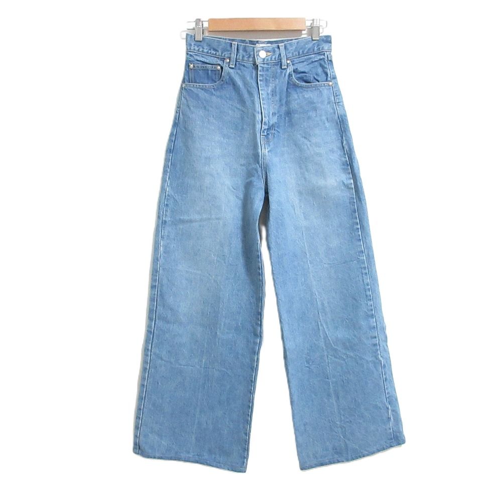 美品 24AW yori ヨリ Jane ワイドデニムパンツ ジーンズ YR22-24185AW