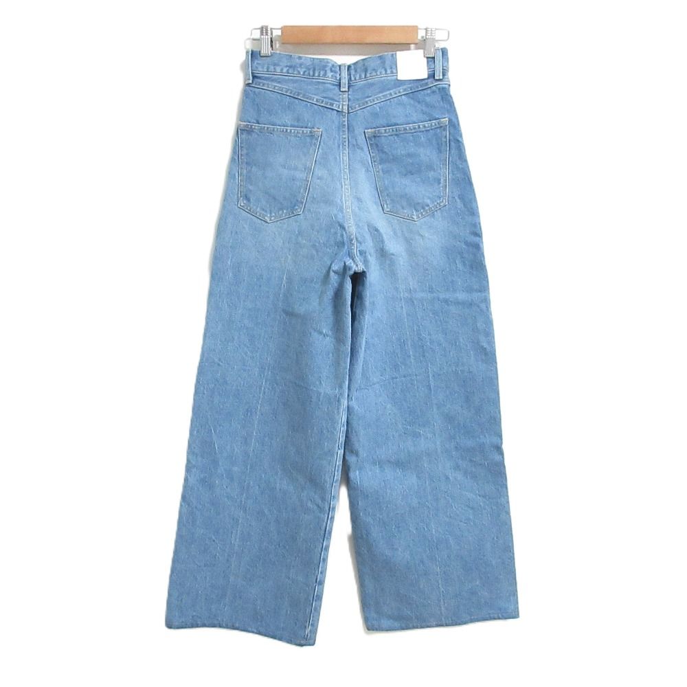 美品 24AW yori ヨリ Jane ワイドデニムパンツ ジーンズ YR22-24185AW