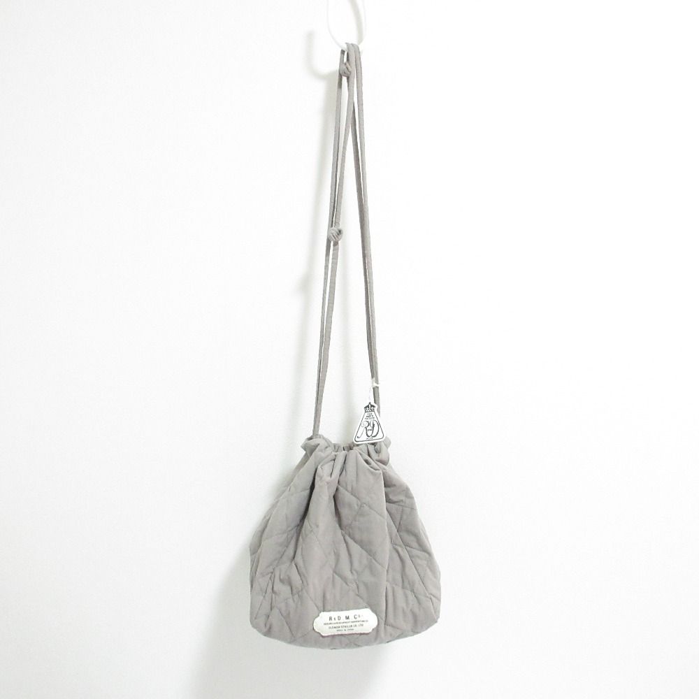 ♥ R-D.M.Co- オールドマンズテーラー キルティングドローストリングバッグ 巾着バッグ 5132 グレー レディース 古着
