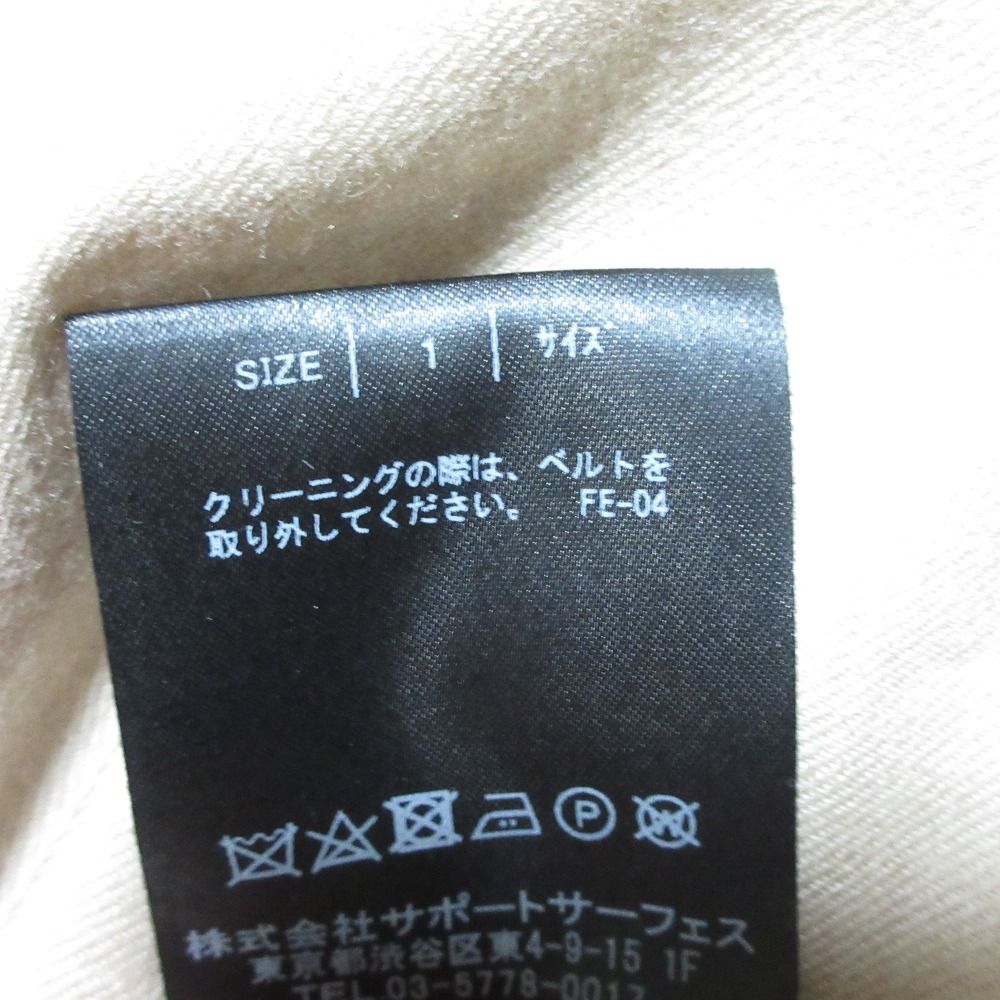 美品 support surface サポートサーフェス ベルト付き 長袖 シャツ  