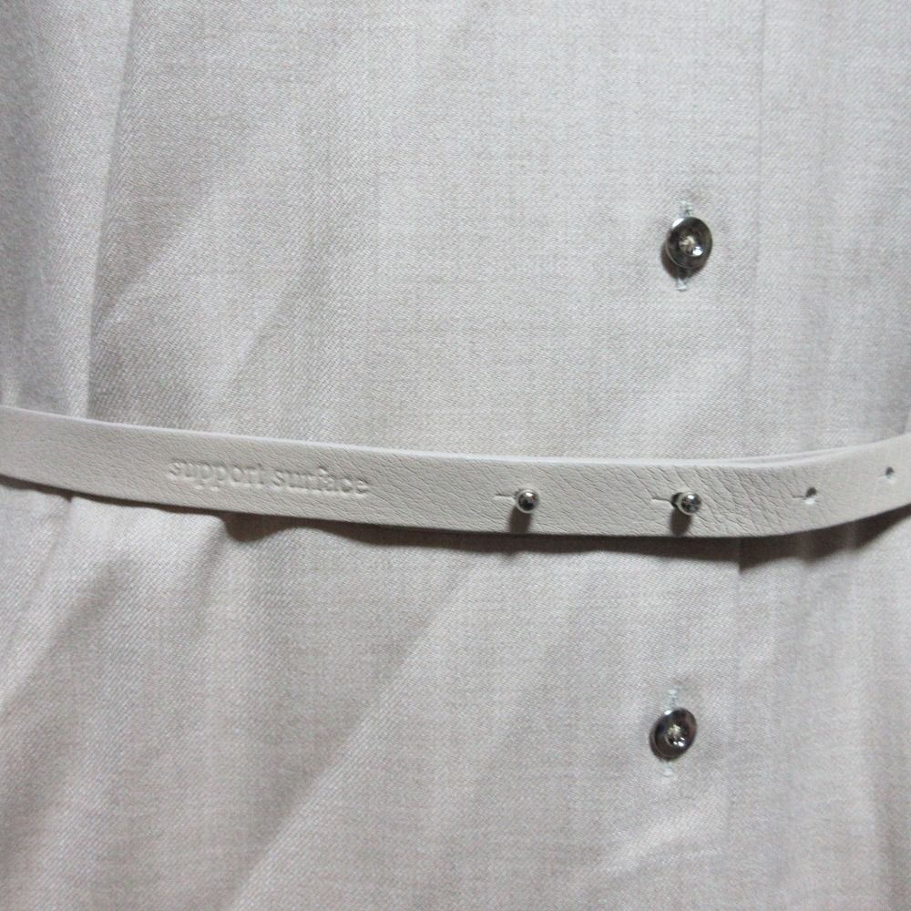 美品 support surface サポートサーフェス ベルト付き 長袖 シャツ  