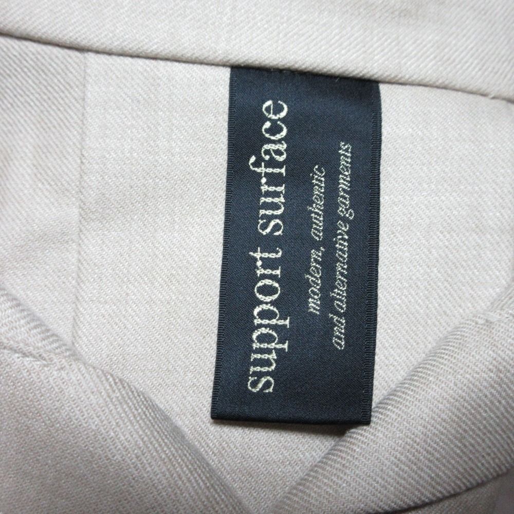 美品 support surface サポートサーフェス ベルト付き 長袖 シャツ  
