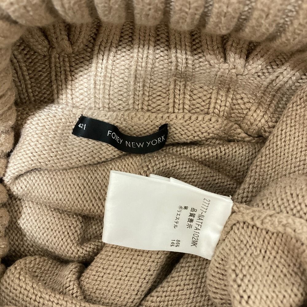 良品 FOXEY NEW YORK フォクシーニューヨーク タートルネック ニット