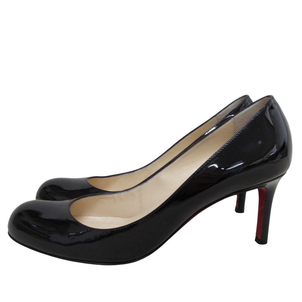 美品 Christian Louboutin クリスチャンルブタン ラウンドトゥ