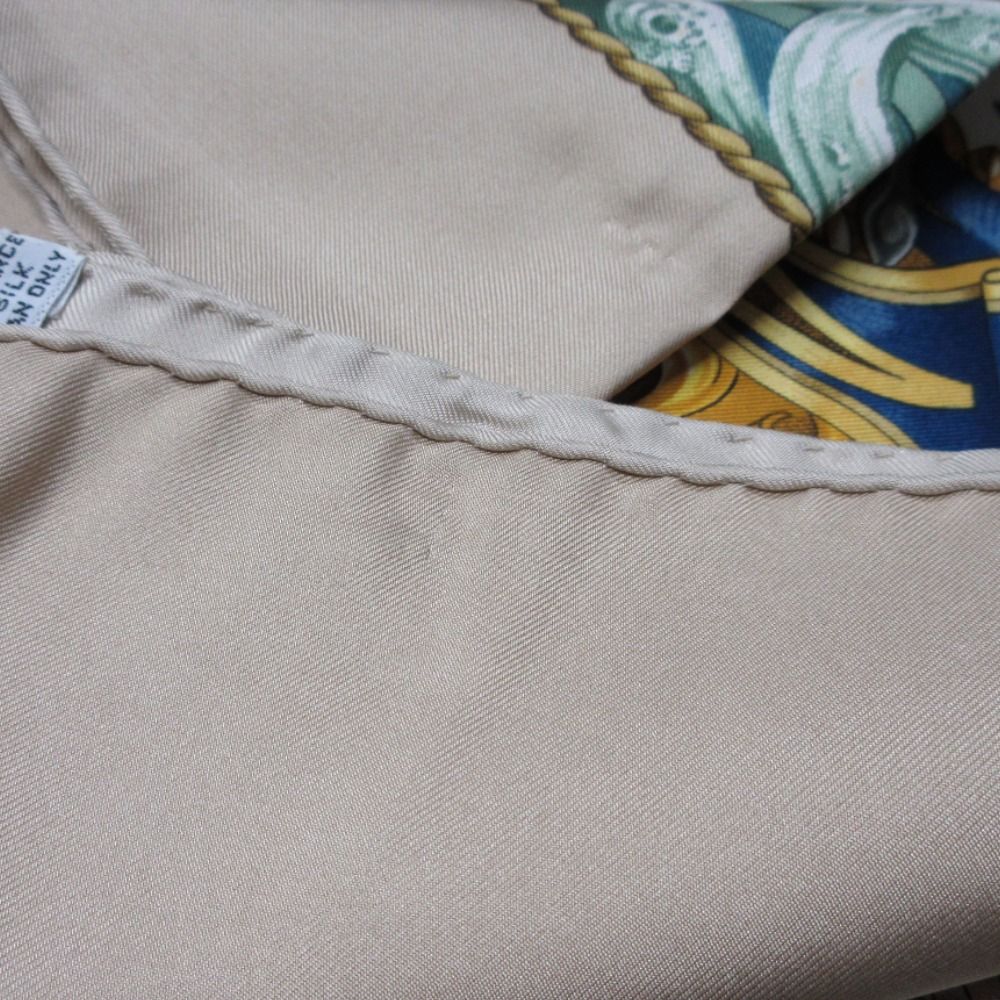 美品 HERMES エルメス カレ90 Vive le vent 風よ吹け シルク スカーフ