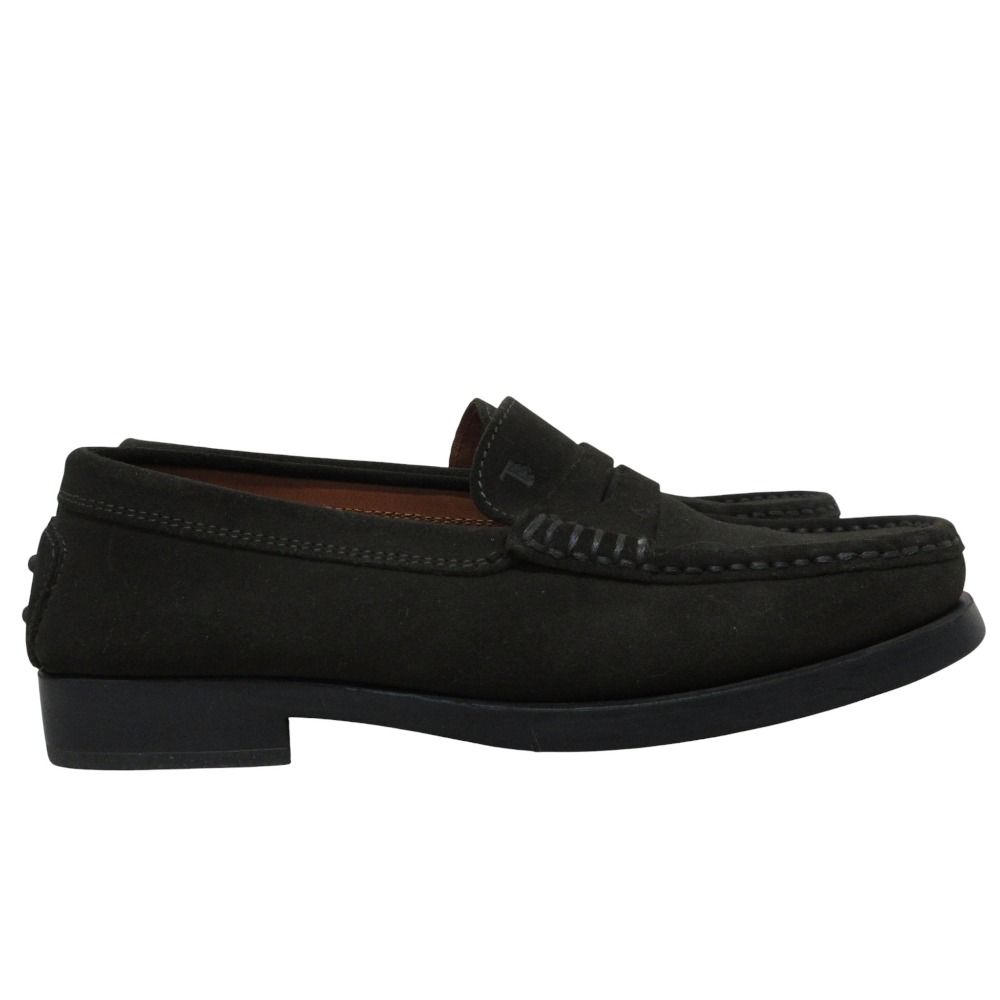 美品 TOD'S トッズ スウェード ドライビングシューズ コインローファー