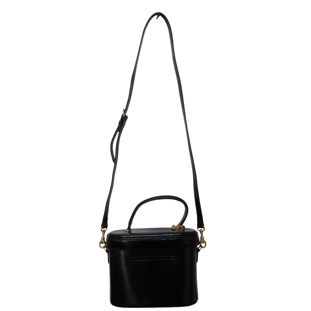 美品 GIANNI VERSACE ジャンニヴェルサーチ レザー バニティバッグ