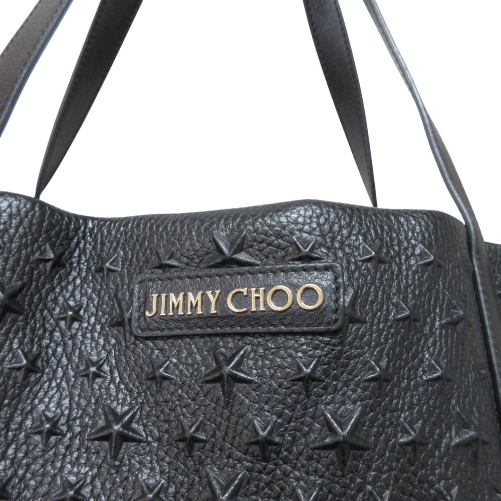 美品 JIMMY CHOO ジミーチュウ ピムリコ スタッズ レザー トートバッグ