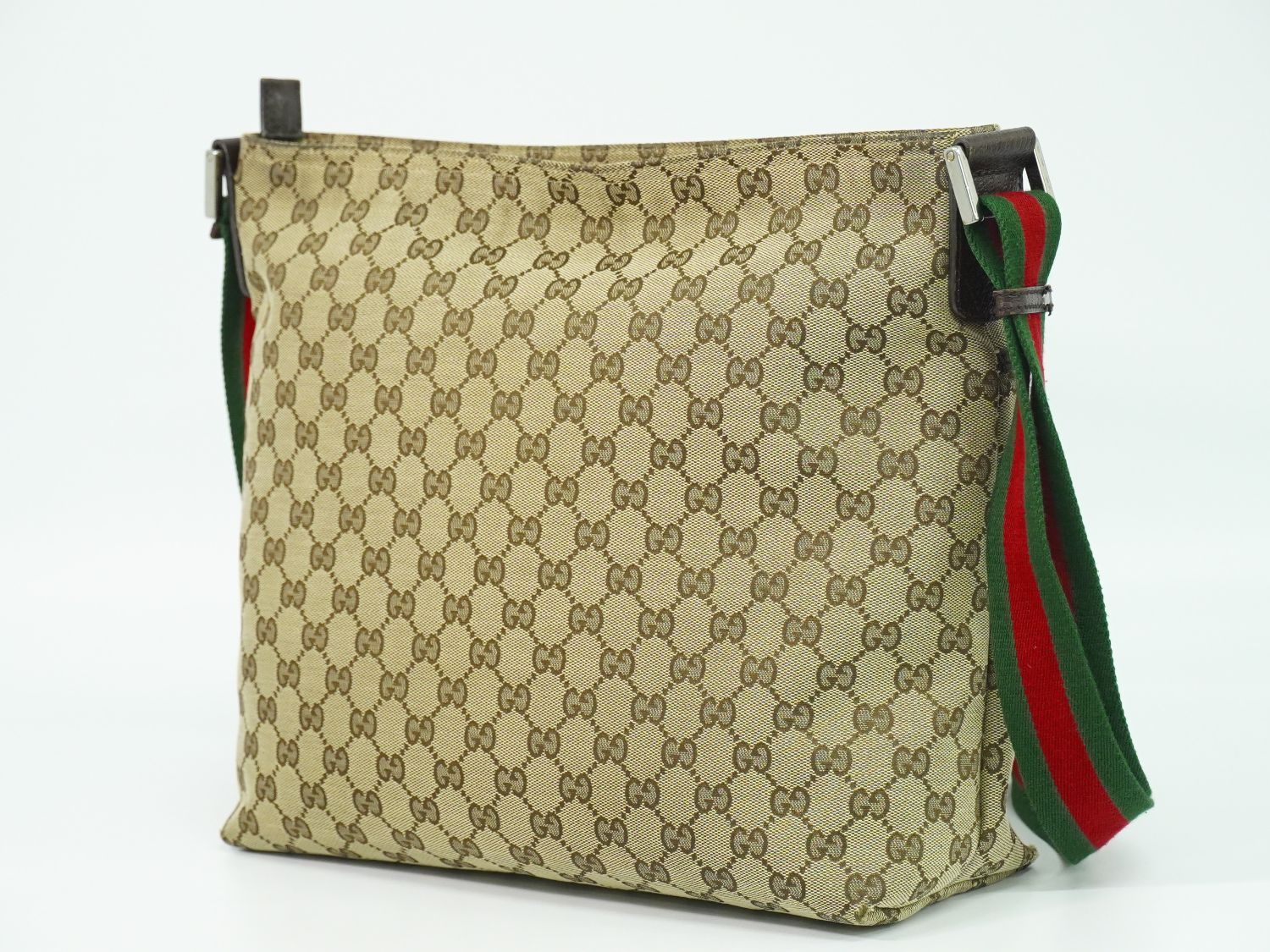 本物 グッチ GUCCI シェリーライン GGキャンバス ショルダーバッグ 
