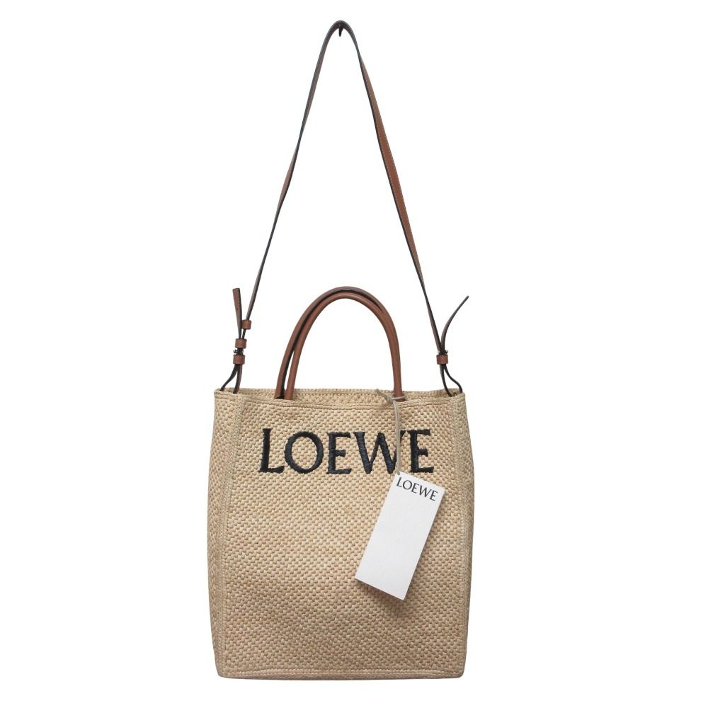 美品 LOEWE ロエベ A4 ラフィア 2way トートバッグ ショルダーバッグ