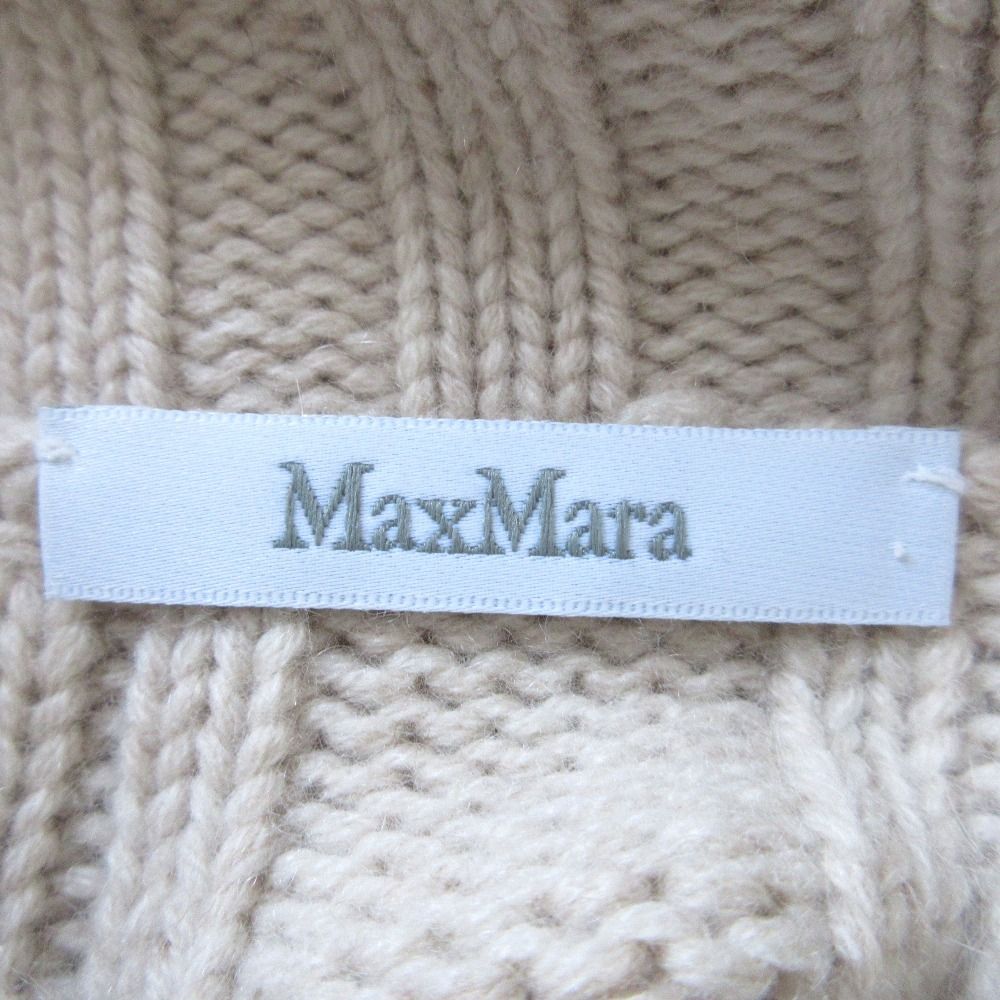 美品 24AW MaxMara マックスマーラ ウールカシミア ハイネック チャン