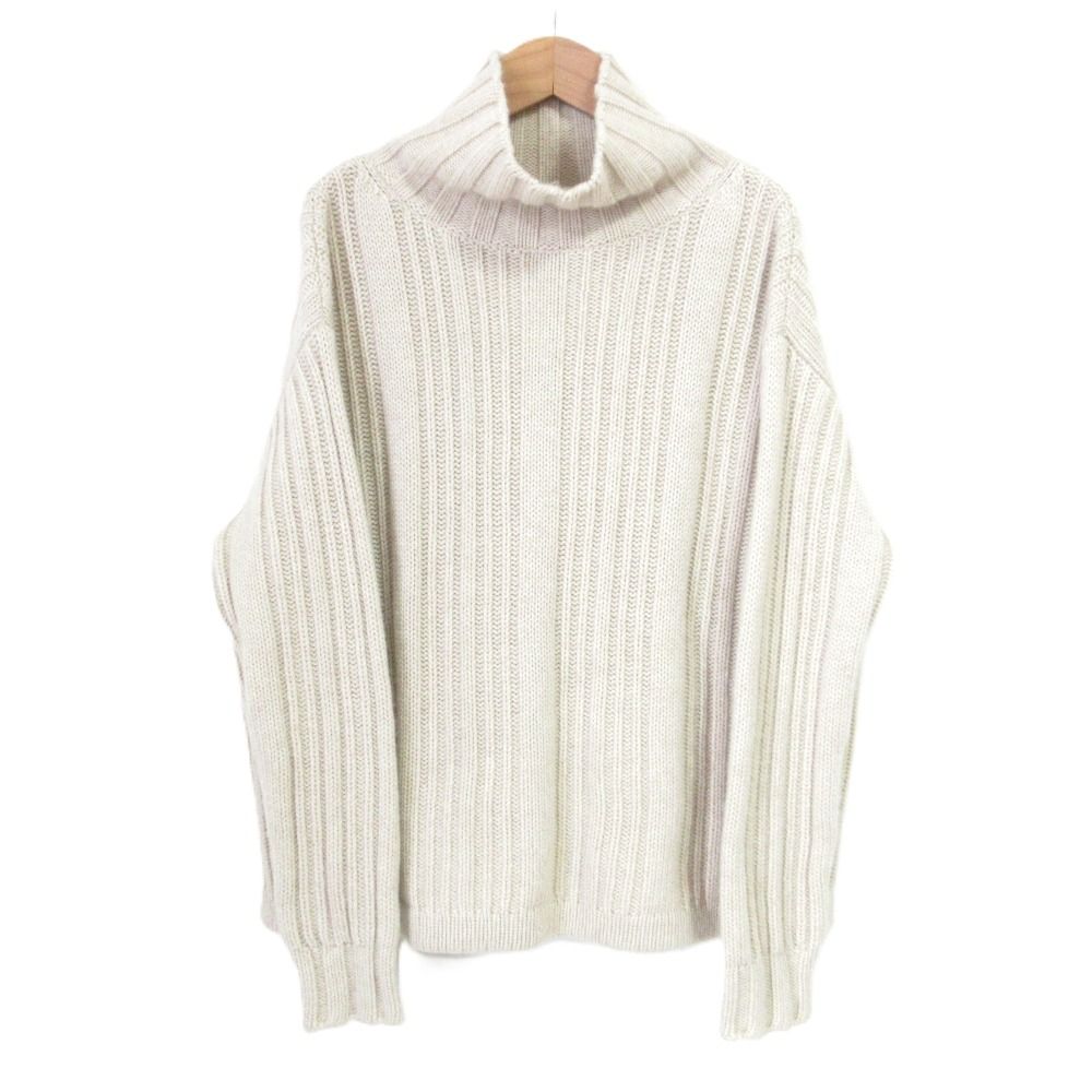 美品 24AW MaxMara マックスマーラ ウールカシミア ハイネック チャン