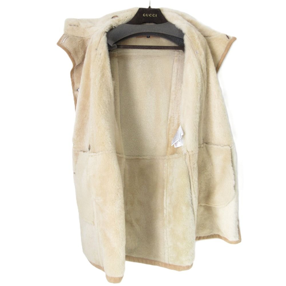 美品 GUCCI グッチ ムートンコート 355982 36サイズ ベージュ