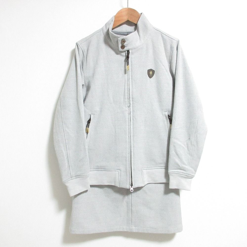 Felisi Golf フェリージ ゴルフ ジップアップジャケット スカート セットアップ FLG-64-W 010 Sサイズ グレー レディース 古着