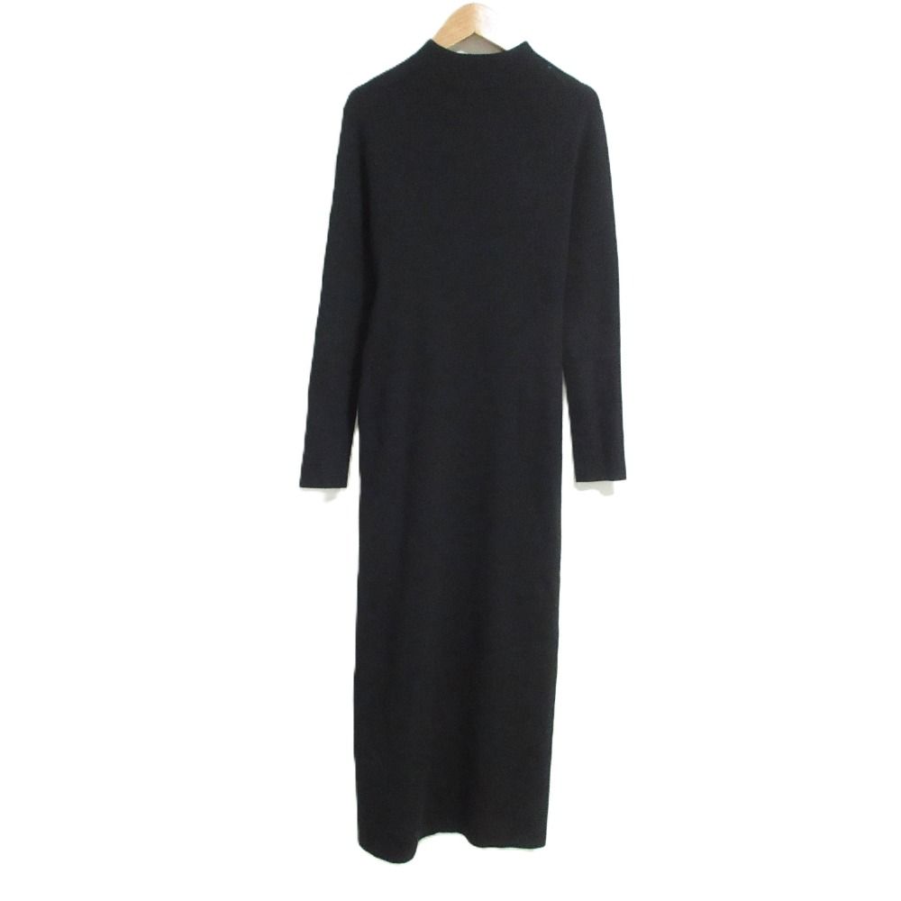 24 AW theory luxe セオリーリュクス YORK KENNY ハイネック リブニットワンピース ブラック レディース 古着
