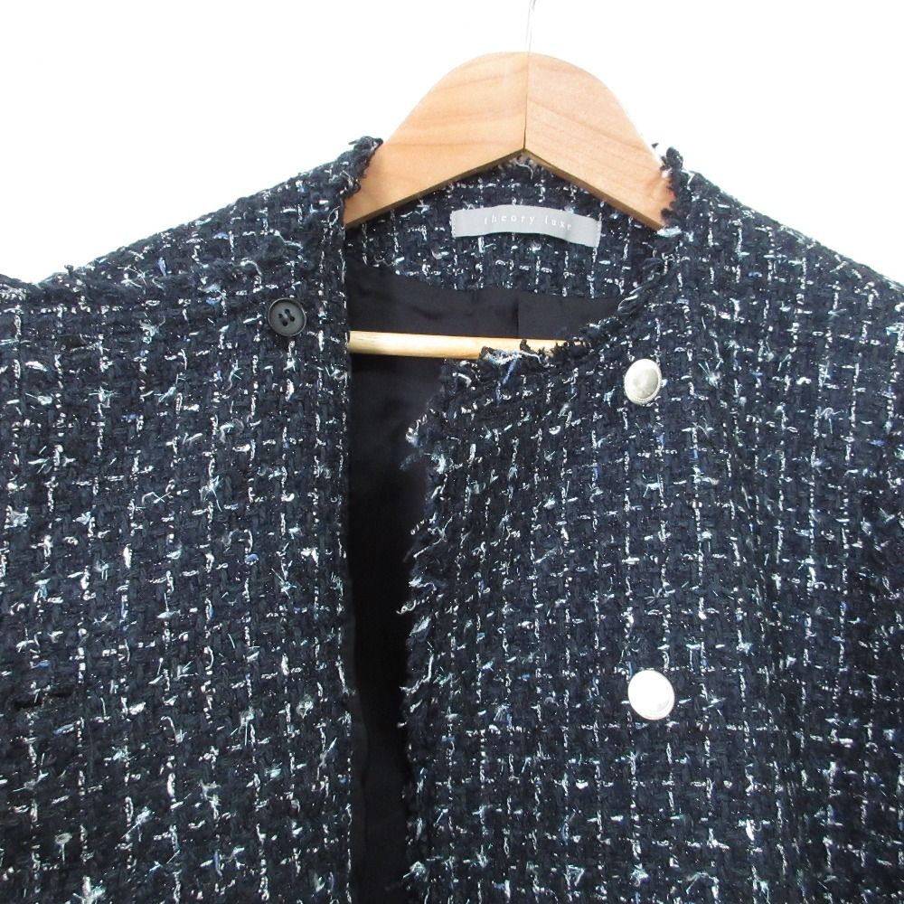 良品 23AW theory luxe セオリーリュクス CHICO TWEED MARTINE ラメ
