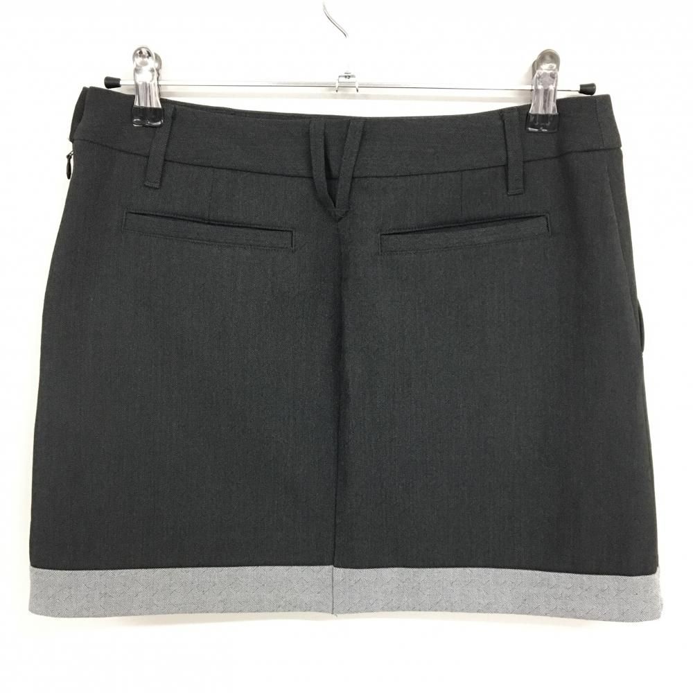 超 デサントゴルフ スカート ダークグレー×グレー ストレッチ 中田英寿 レディース 67|L ゴルフウェア DESCENTE