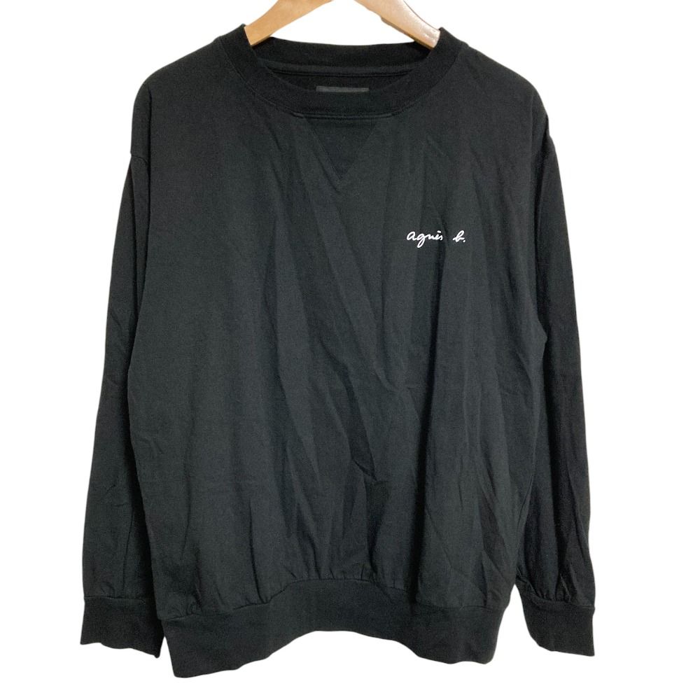 Agnes b. アニエスベー ブルゾン（その他） レディース 【古着】【中古】 美品 agnes b. アニエスベー ロゴプリント 長袖Tシャツ ロンT 2