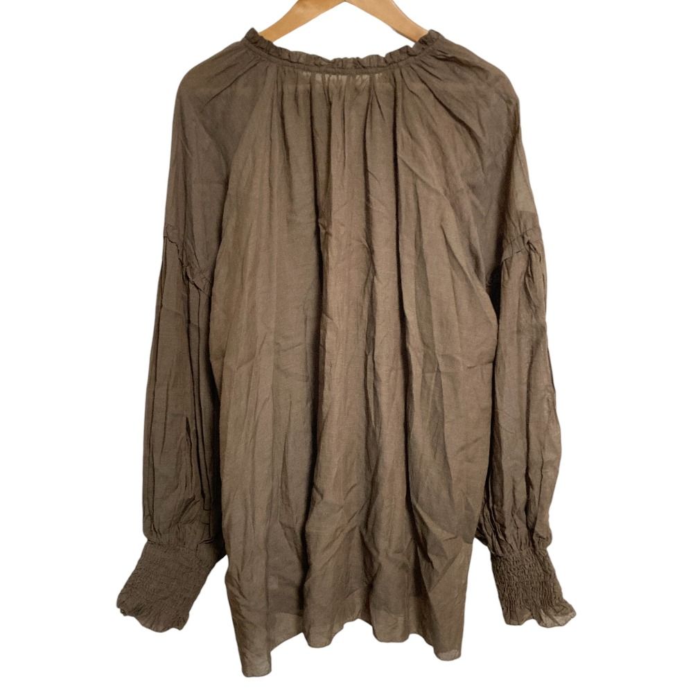 良品 24AW SLOBE IENA スローブ イエナ ボイルギャザーフリルブラウス