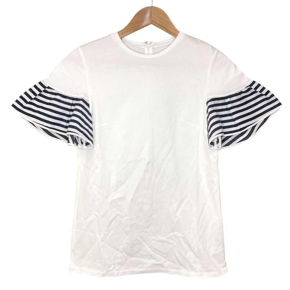 BORDERS at BALCONY ボーダーズ　アット　バルコニー Tシャツ・カットソー レディース 【古着】【中古】 美品 BORDERS at BALCONY ボーダーズアットバルコニー GATHERED