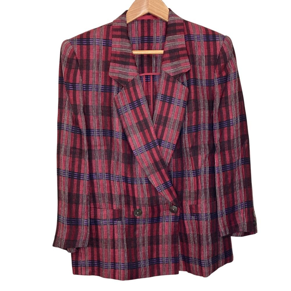 美品 Burberrys バーバリーズ チェック柄 ダブルジャケット スカート