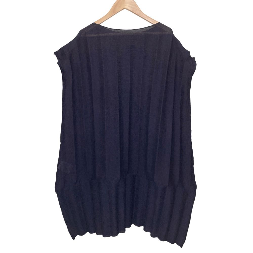 美品 23SS me ISSEY MIYAKE ミー イッセイミヤケ 楊柳 プリーツ切替