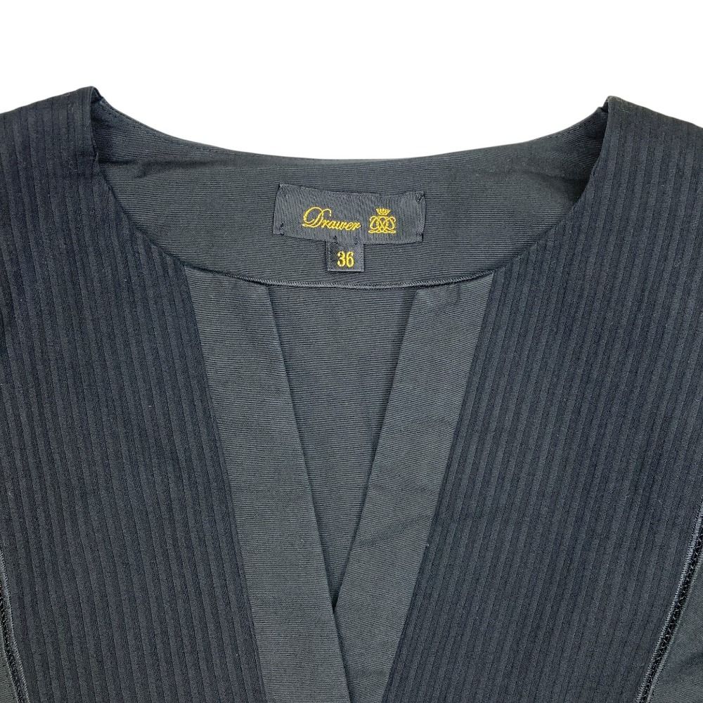 良品 DRAWER ドゥロワー ベルテッド ピンタック ワンピース サイズ36  