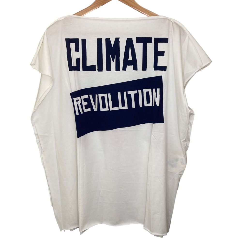 Vivienne Westwood WORLDS END ヴィヴィアンウエストウッド CLIMATE REVOLUTION スクエア Tシャツ ホワイト メンズ レディース 古着