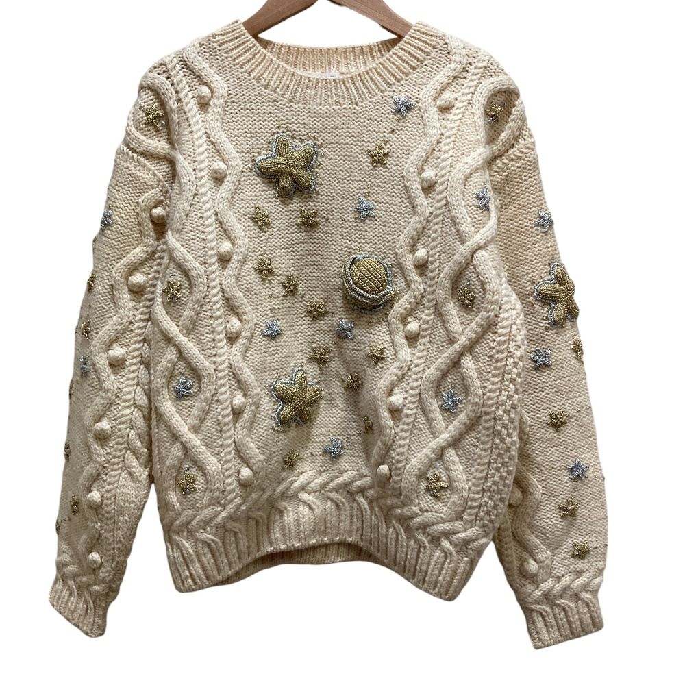 ISSEY MIYAKE イッセイミヤケ ニット・セーター レディース 【古着】【中古】 美品 80's I.S ISSEY MIYAKE イッセイミヤケ ヴィンテージ 3D ケーブル