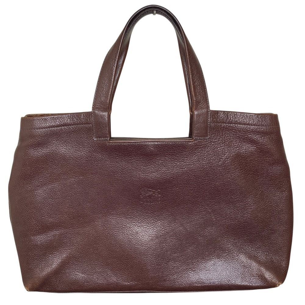 IL BISONTE イルビゾンテ レザー トートバッグ ハンドバッグ ブラウン メンズ レディース 古着