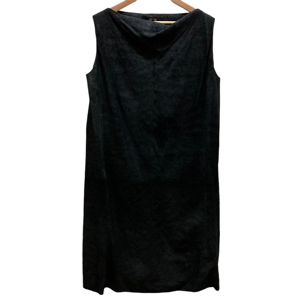 Rick Owens リックオウエンス ラムレザー ノースリーブワンピース サイズ40 ブラック レディース 古着