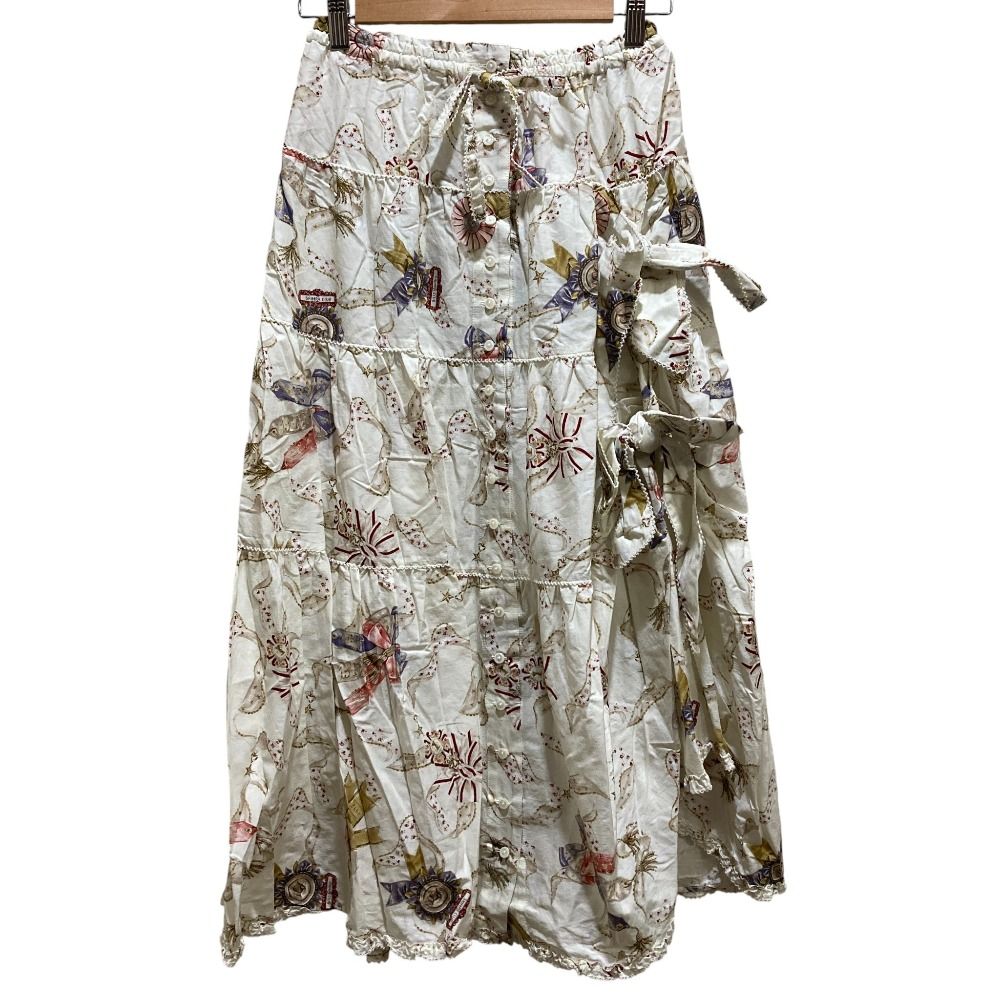 美品 PINK HOUSE ピンクハウス ロゼットプリントスカート A2141FSY061  