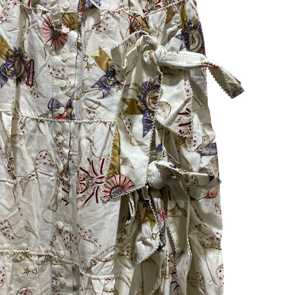 美品 PINK HOUSE ピンクハウス ロゼットプリントスカート A2141FSY061  