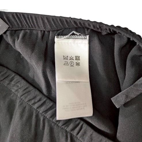 E 001 THE ROW ザロウ イージーパンツ S ブラック 黒