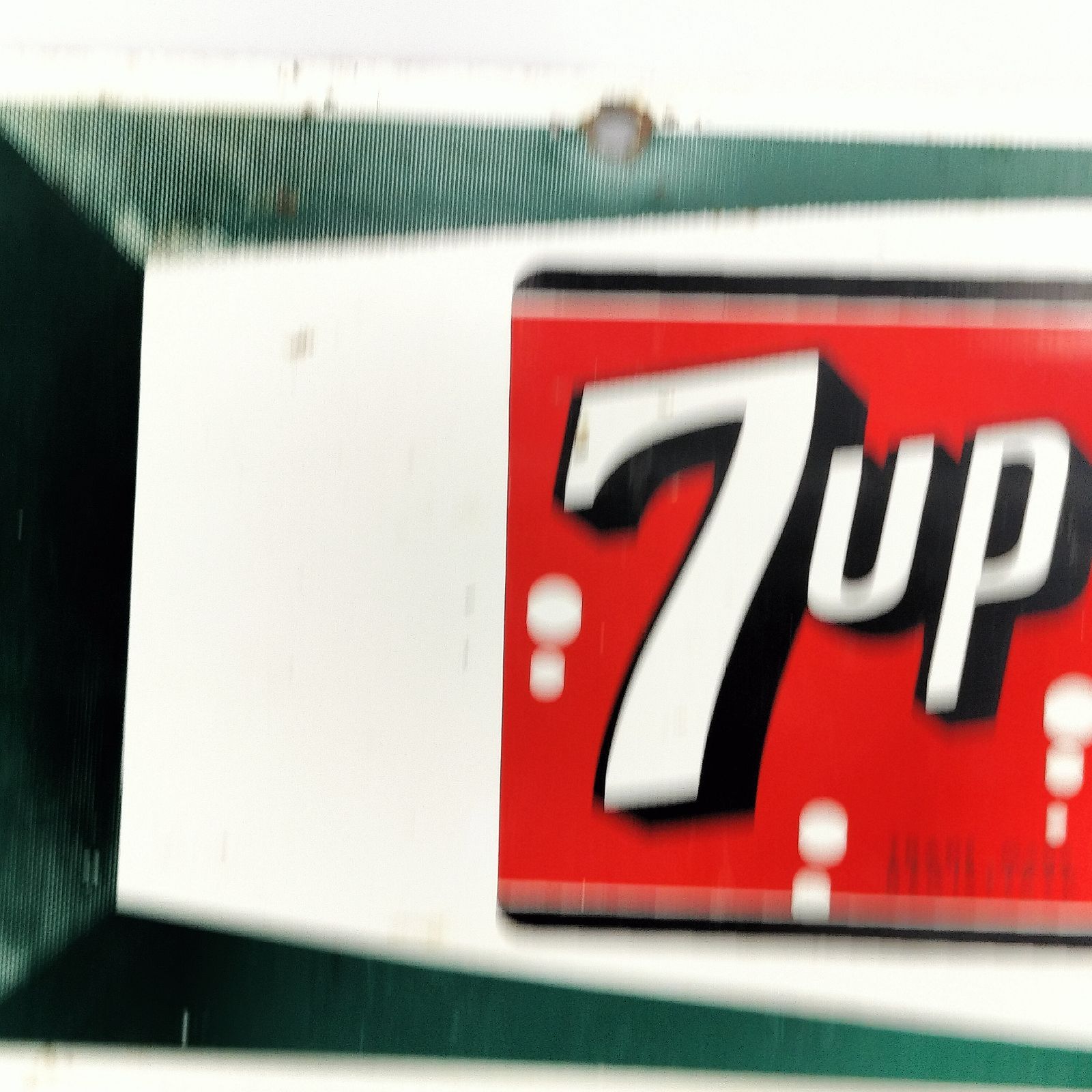 1967年製】7up セブンアップ ブリキ看板 当時物 正規品 ビンテージ