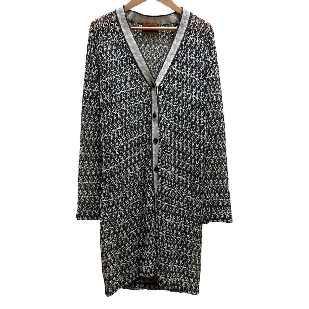 美品 MISSONI ミッソーニ エンブロイダリー かぎ編みニット