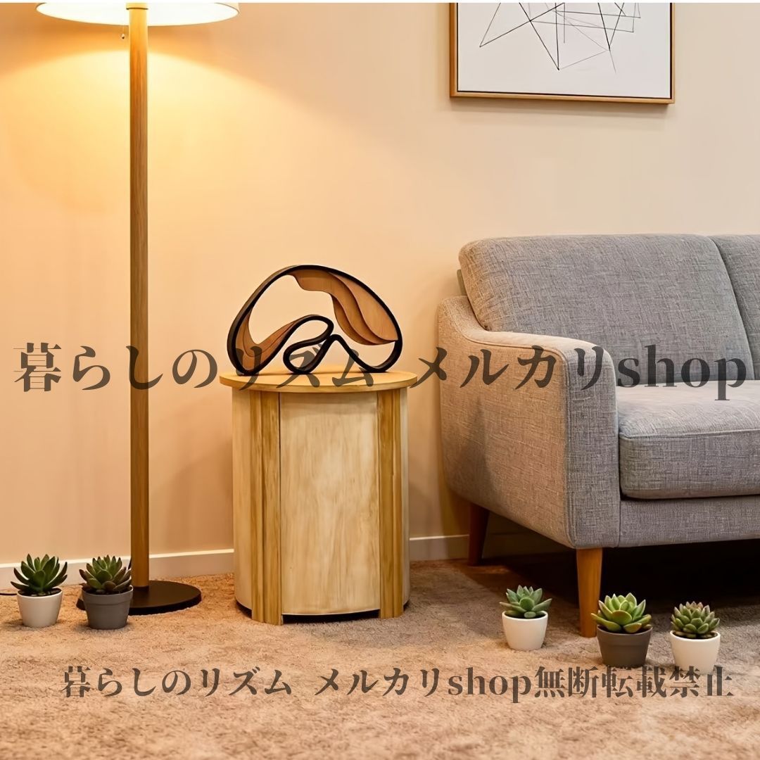 オブジェ 置物 手作り 木製 抽象脳彫刻像 多部品 ミニマリスト 神経