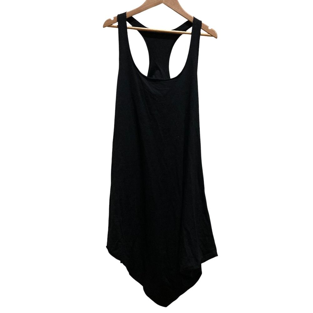 Ann Demeulemeester アンドゥムルメステール 本人期 カットオフ アシンメトリータンクトップ ブラック レディース 古着