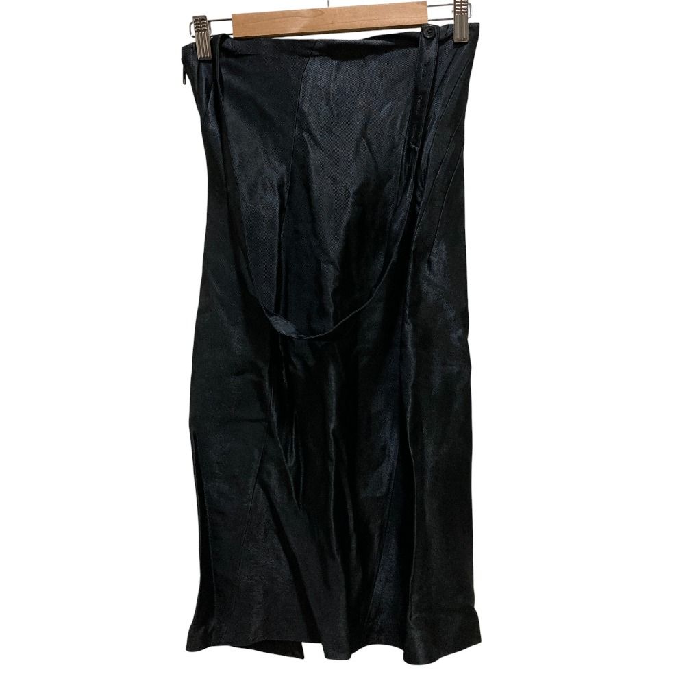 Ann Demeulemeester アンドゥムルメステール 黒タグ 本人期 ジップデザイン スカート サイズ36 ブラック レディース 古着