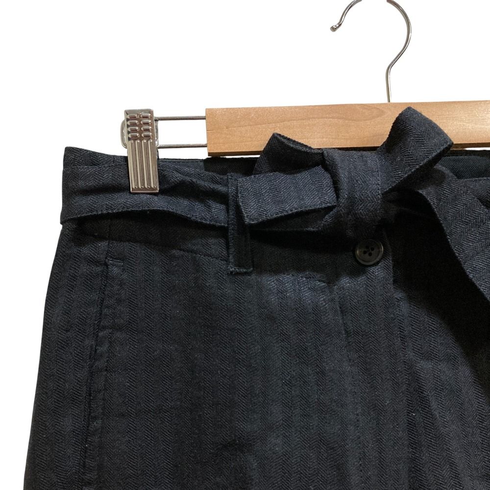 Ann Demeulemeester アンドゥムルメステール 黒タグ 本人期 シャドーストライプ スラックスパンツ サイズ34 ブラック レディース 古着