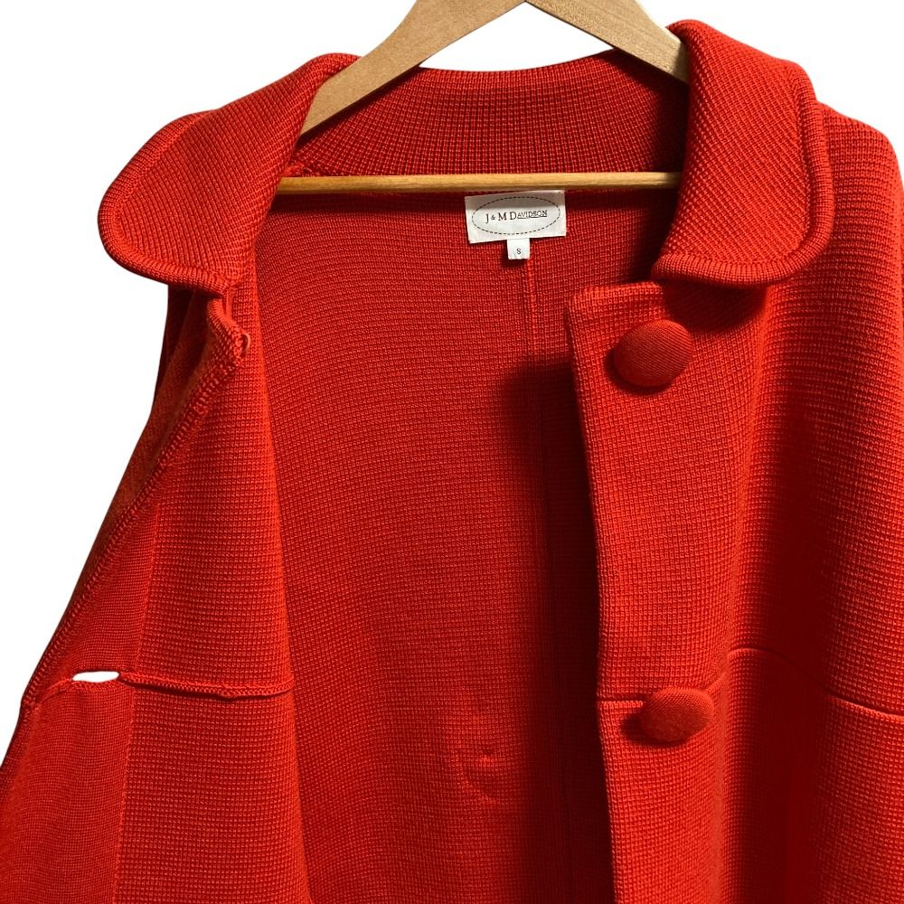 美品 J&M DAVIDSON ジェイアンドエムデヴィッドソン ラウンドカラー  