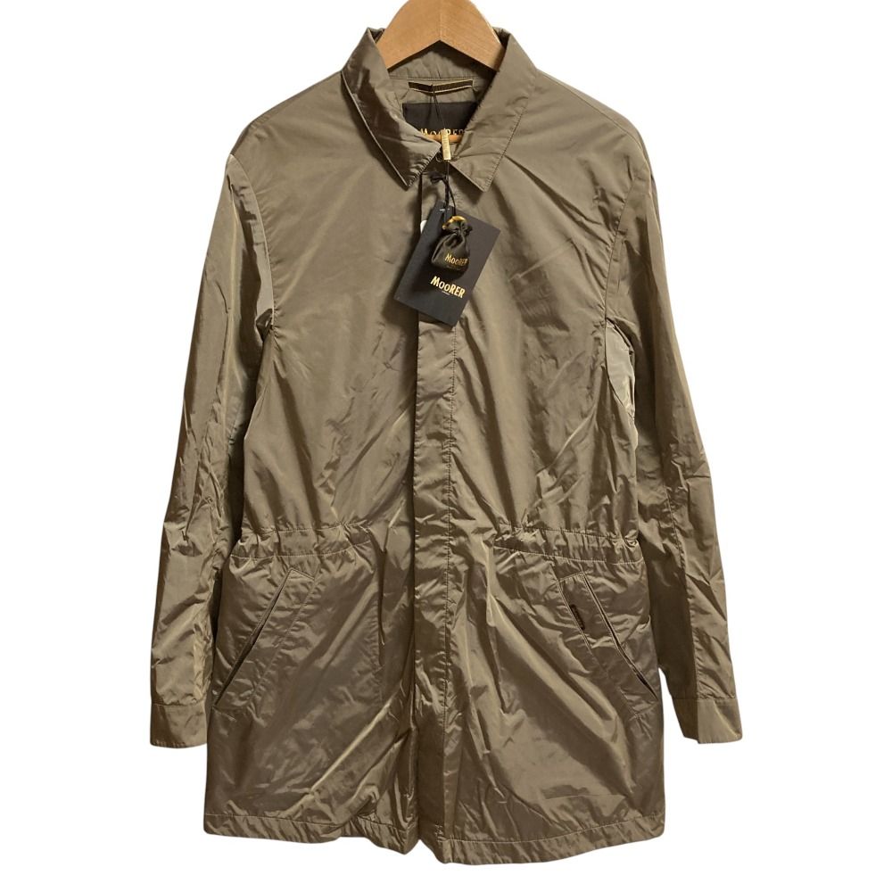 ♥ MOORER ムーレー RIBERTO-AMC リベルト ウエストコード ナイロン コート サイズ46 グレー メンズ 古着