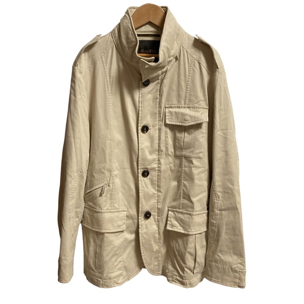 MOORER ムーレー PORTO-SAC M-65 フィールドジャケット サイズ48 ベージュ メンズ 古着