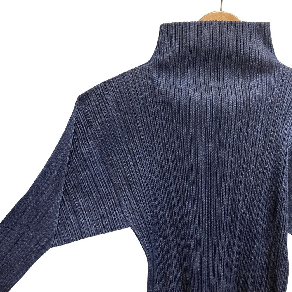 美品 PLEATS PLEASE プリーツプリーズ イッセイミヤケ デニム転写